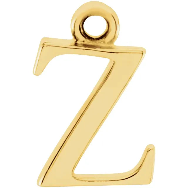 14K Lowercase Initial Dangle
