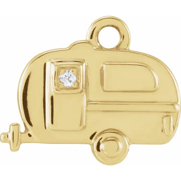 Natural Diamond Camper Dangle