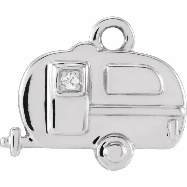 Natural Diamond Camper Dangle