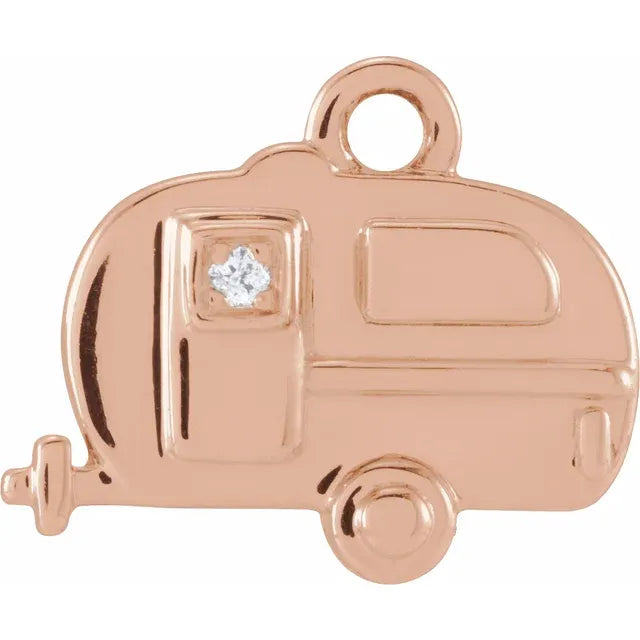 Natural Diamond Camper Dangle
