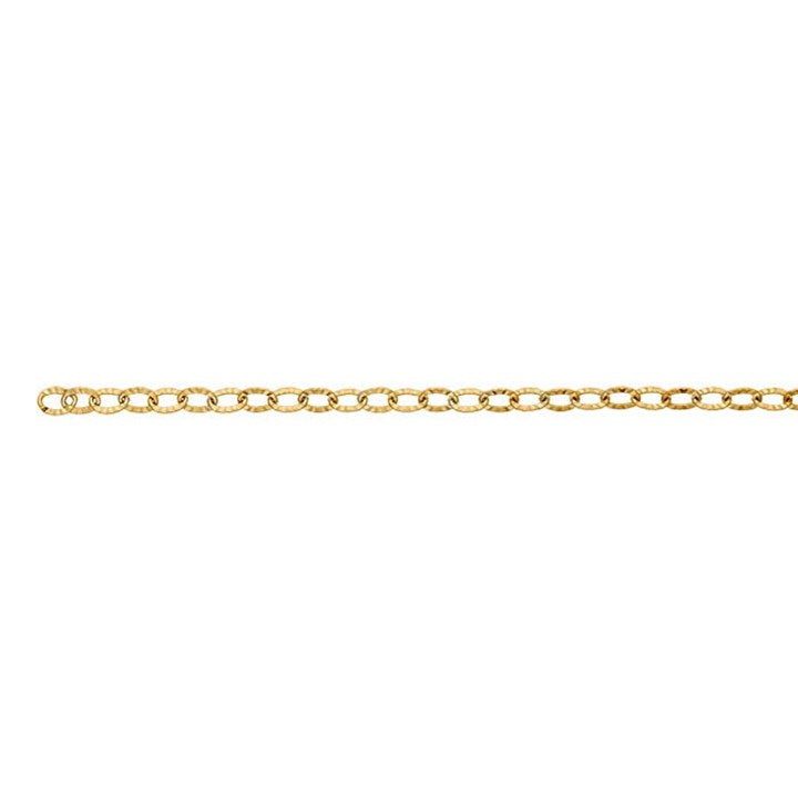 Yellow Gold-Filled 2.8mm Pattern Oval Cable Chain