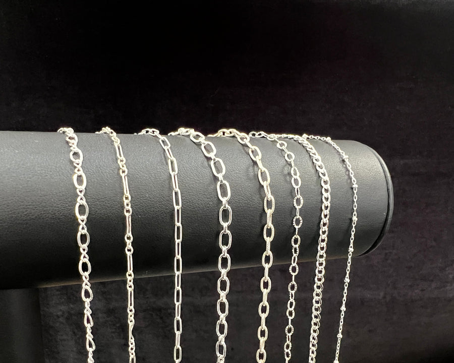 Yellow Gold-Filled / Silver Chains - Stack of 3