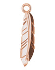 14K Feather Dangle