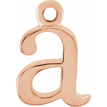 14K Lowercase Initial Dangle