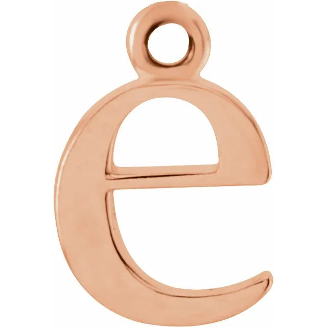 14K Lowercase Initial Dangle
