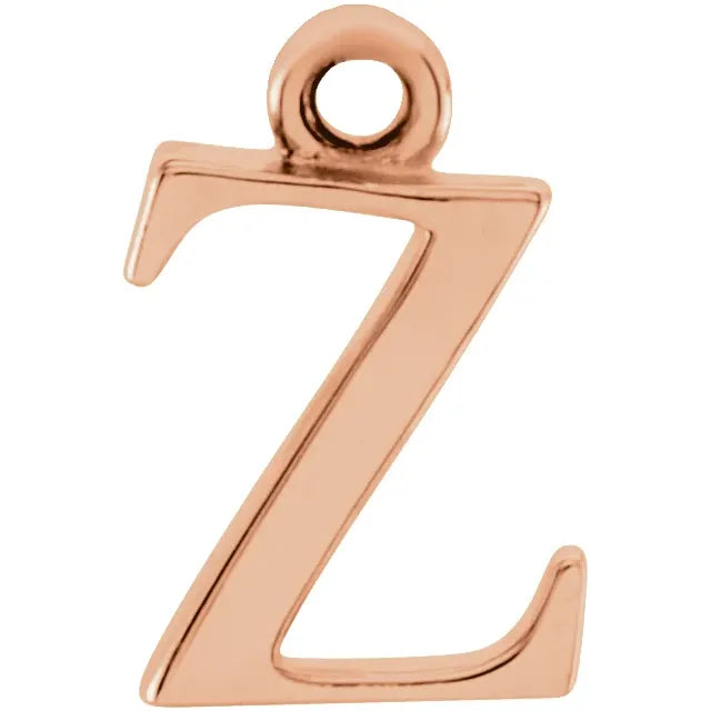 14K Lowercase Initial Dangle