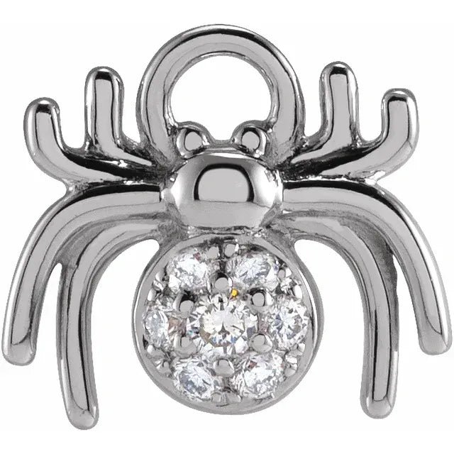 Natural Diamond Spider Dangle