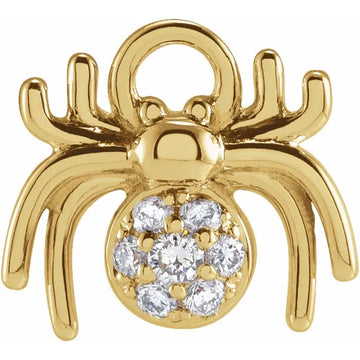Natural Diamond Spider Dangle