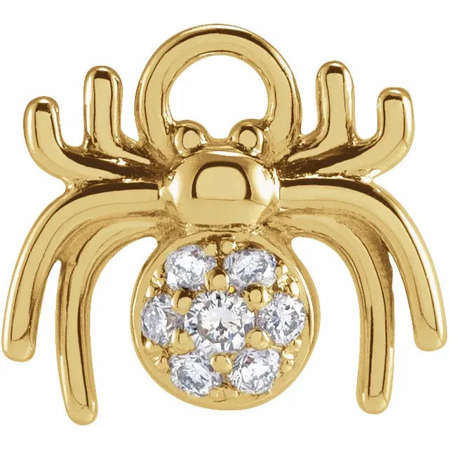 Natural Diamond Spider Dangle