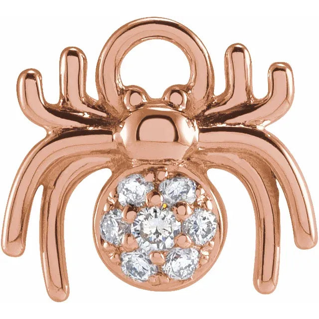 Natural Diamond Spider Dangle
