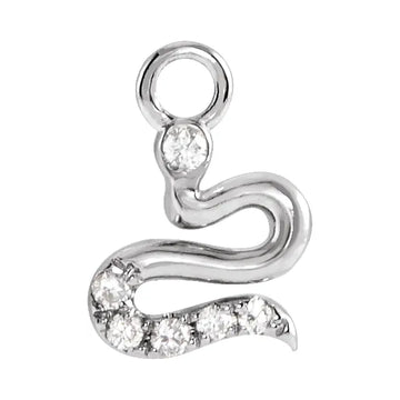 Natural Diamond Snake Dangle