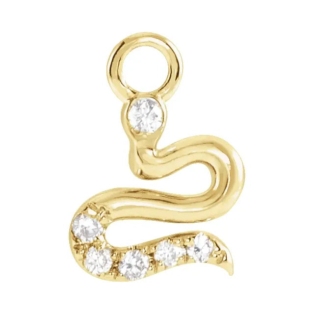 Natural Diamond Snake Dangle
