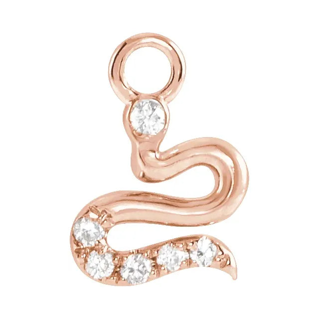 Natural Diamond Snake Dangle
