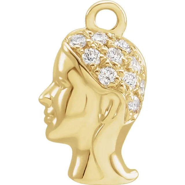 Natural Diamond Petite Zodiac Dangle