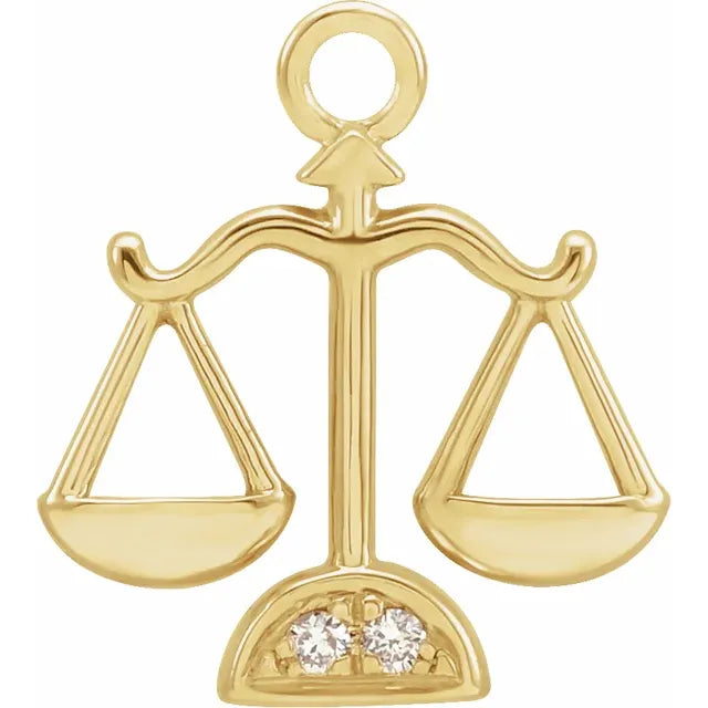 Natural Diamond Petite Zodiac Dangle