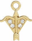 Natural Diamond Petite Zodiac Dangle