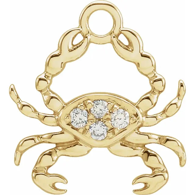 Natural Diamond Petite Zodiac Dangle