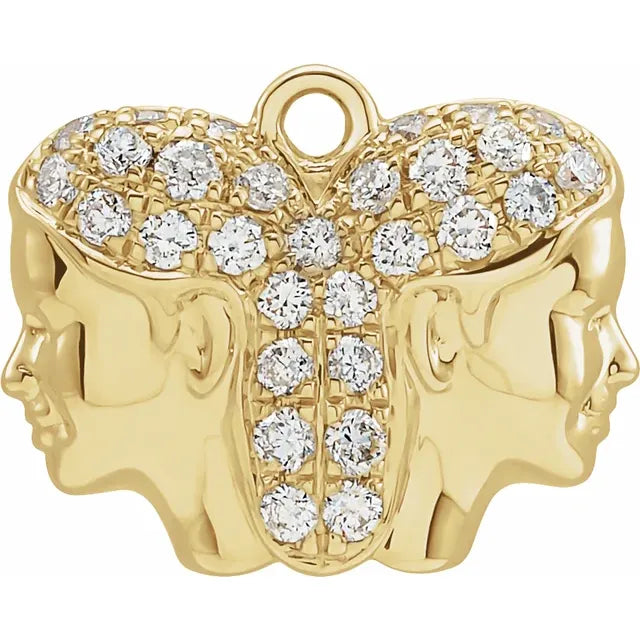 Natural Diamond Petite Zodiac Dangle
