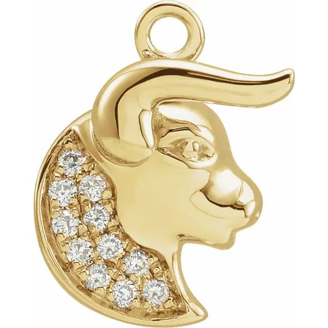 Natural Diamond Petite Zodiac Dangle