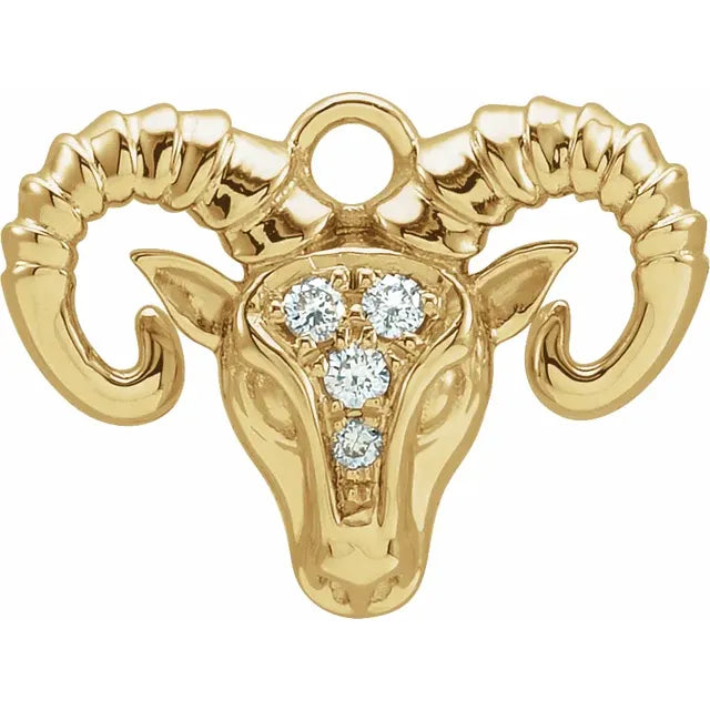 Natural Diamond Petite Zodiac Dangle