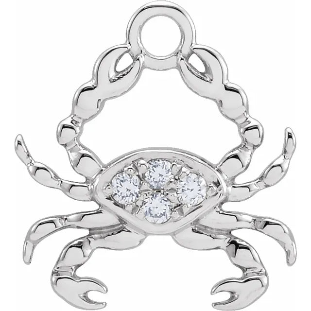 Natural Diamond Petite Zodiac Dangle