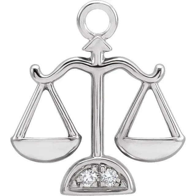 Natural Diamond Petite Zodiac Dangle