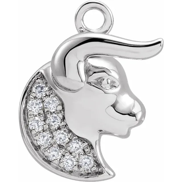 Natural Diamond Petite Zodiac Dangle