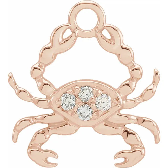 Natural Diamond Petite Zodiac Dangle