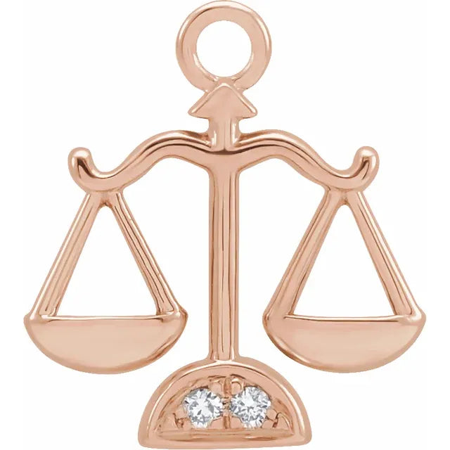 Natural Diamond Petite Zodiac Dangle