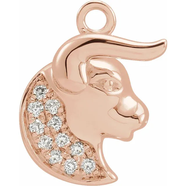 Natural Diamond Petite Zodiac Dangle