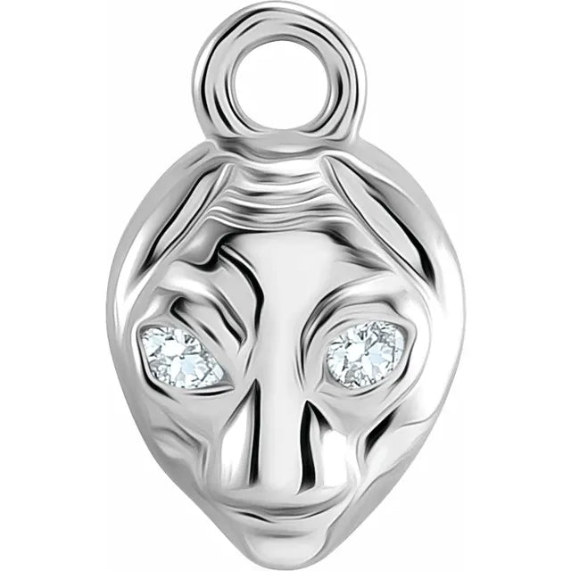 Natural Diamond Alien Dangle