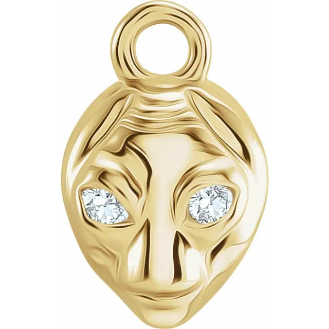 Natural Diamond Alien Dangle