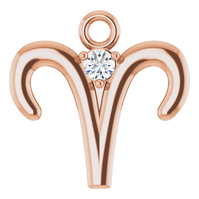 Natural Diamond Zodiac Dangle