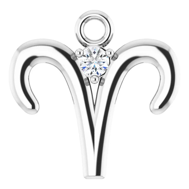 Natural Diamond Zodiac Dangle