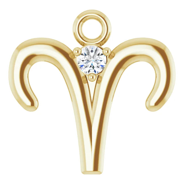 Natural Diamond Zodiac Dangle