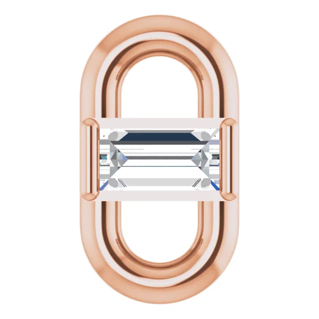 Natural Diamond Straight Baguette Link