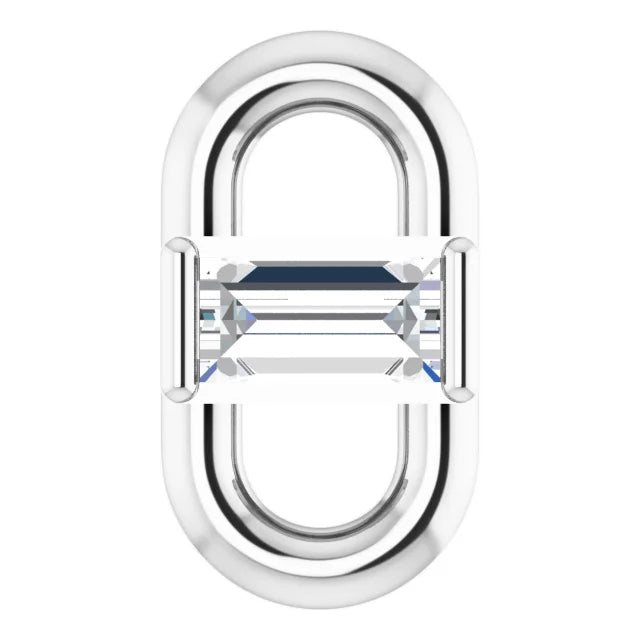 Natural Diamond Straight Baguette Link