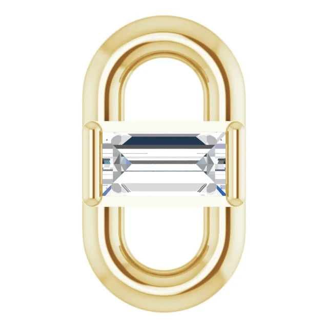 Natural Diamond Straight Baguette Link