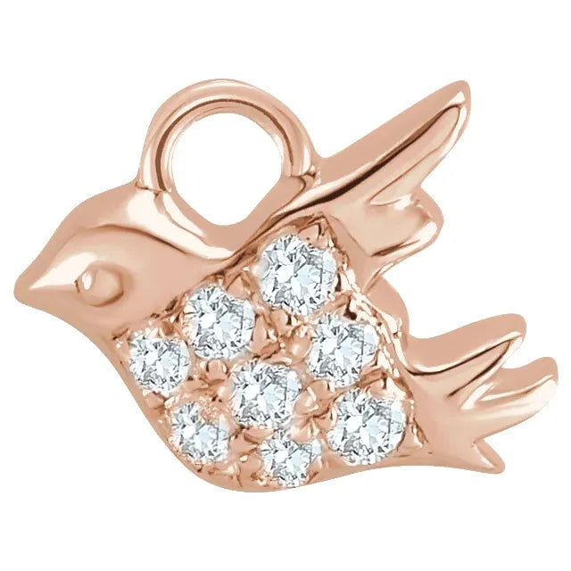 Natural Diamond Bird Dangle