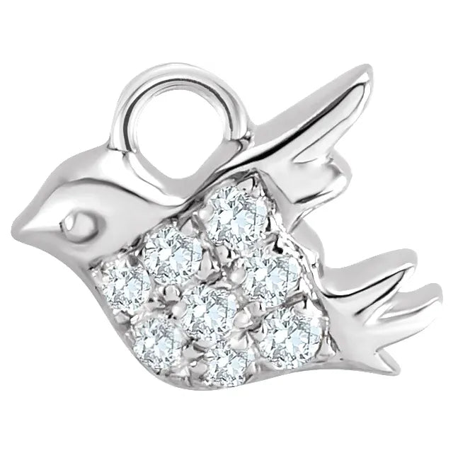 Natural Diamond Bird Dangle