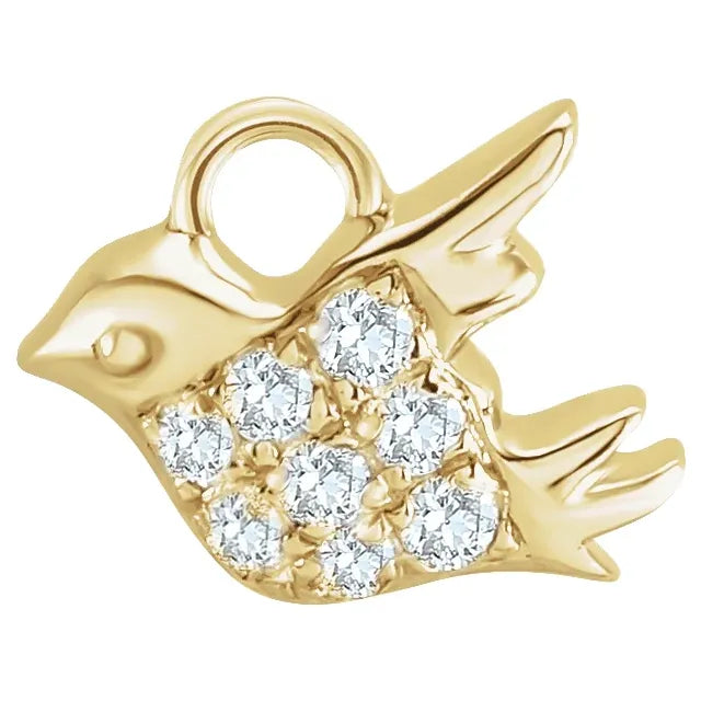Natural Diamond Bird Dangle
