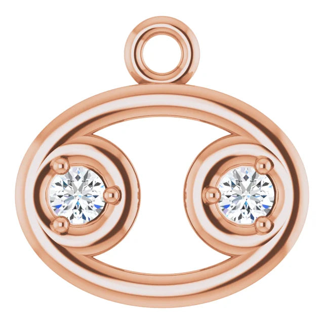 Natural Diamond Zodiac Dangle