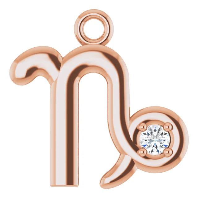 Natural Diamond Zodiac Dangle