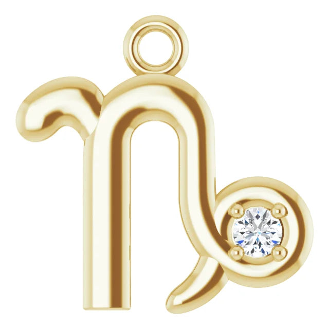 Natural Diamond Zodiac Dangle