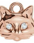 Natural Diamond Cat Dangle