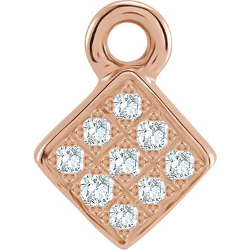 Natural Diamond Cluster Dangle