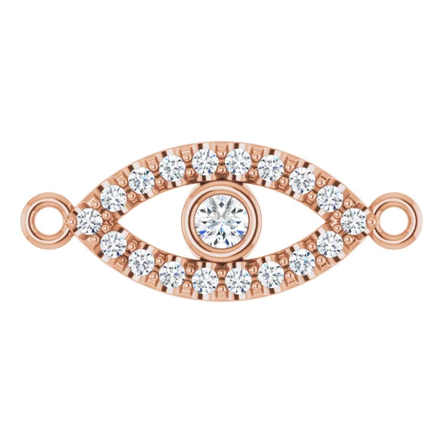 Natural Diamond Evil Eye Link