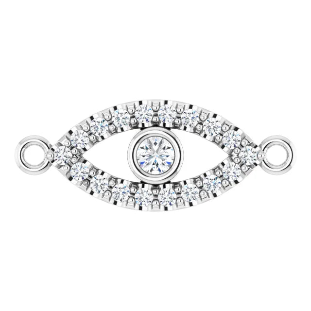 Natural Diamond Evil Eye Link