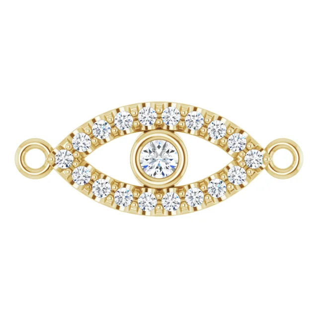 Natural Diamond Evil Eye Link