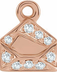 Natural Diamond Envelope Dangle